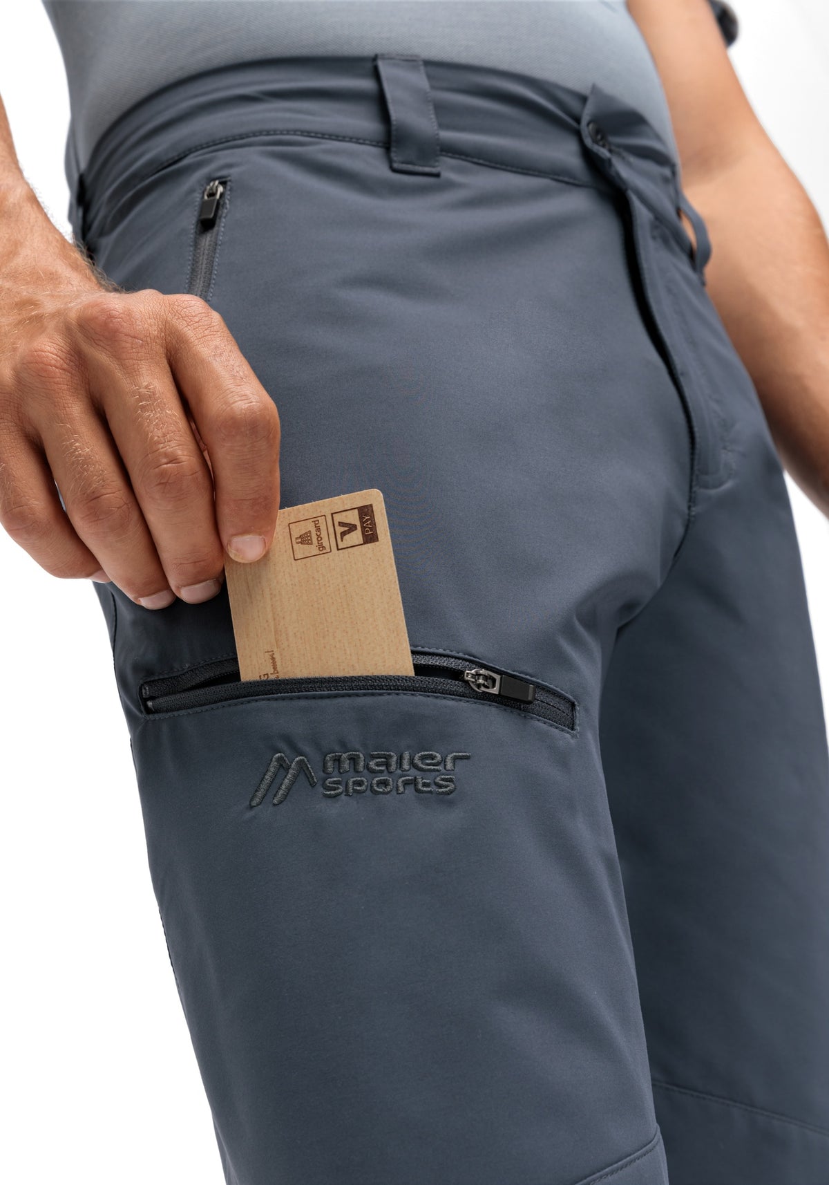 pánské turistické kalhoty Maier Sports Nil Loop ombre blue