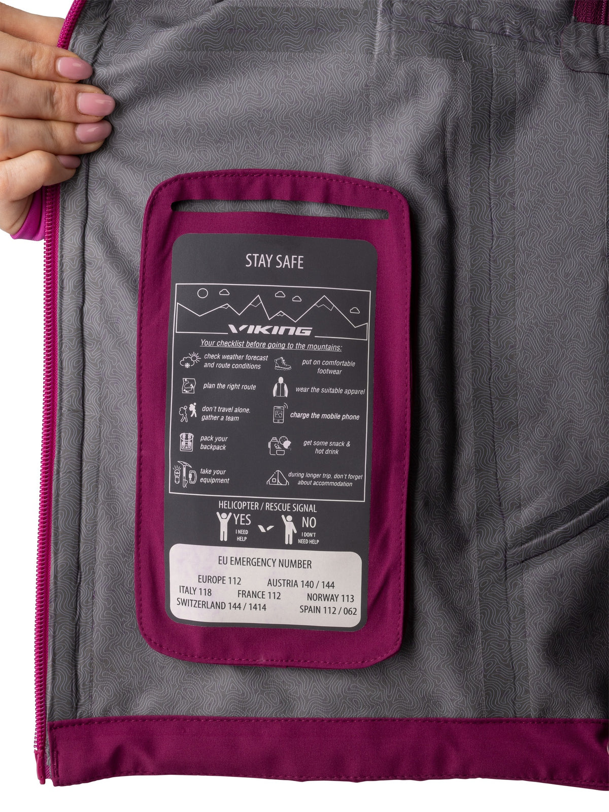 bunda Viking TREK PRO Lady fuchsia