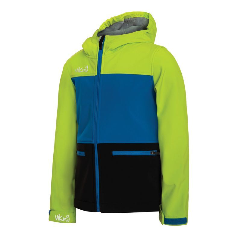 bunda Viking Frigg black blue lime