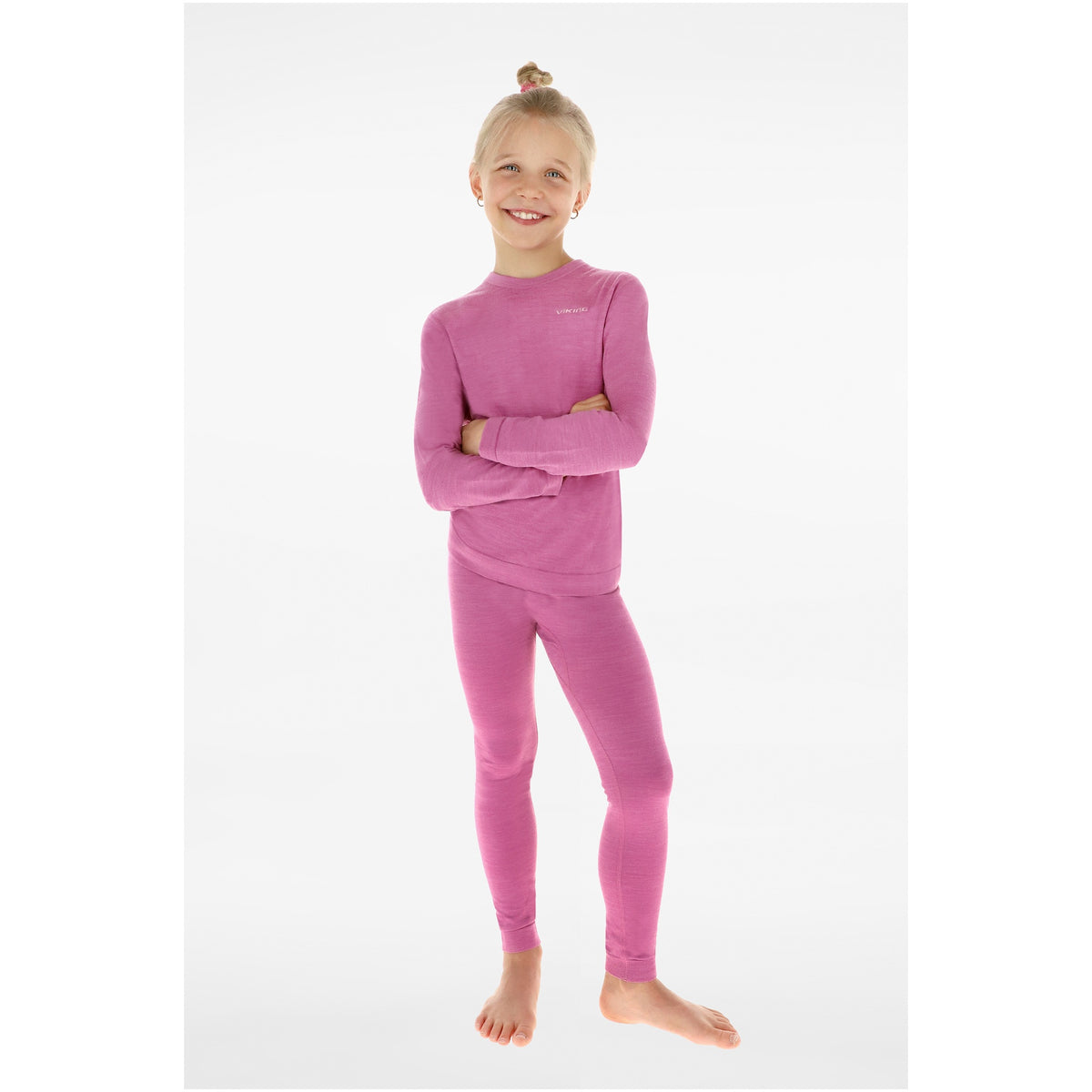 thermal base layer Viking Flam Kids Set pink