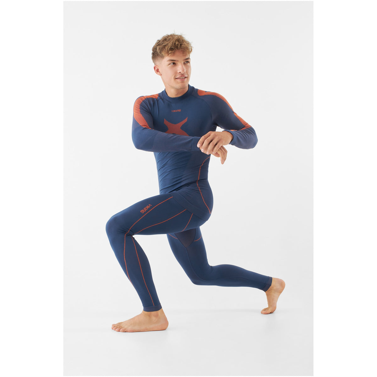 pánské termoprádlo Viking Primeone Man Set navy orange