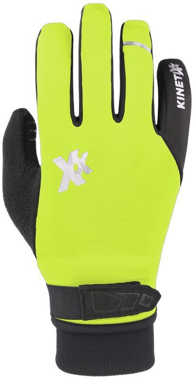 zimní cyklistické rukavice KinetiXx Laurin GORE-TEX WINDSTOPPER® neon yellow