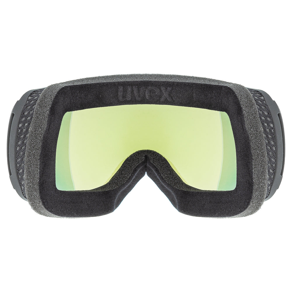 lyžařské brýle uvex downhill 2100 CV race black mat green S2
