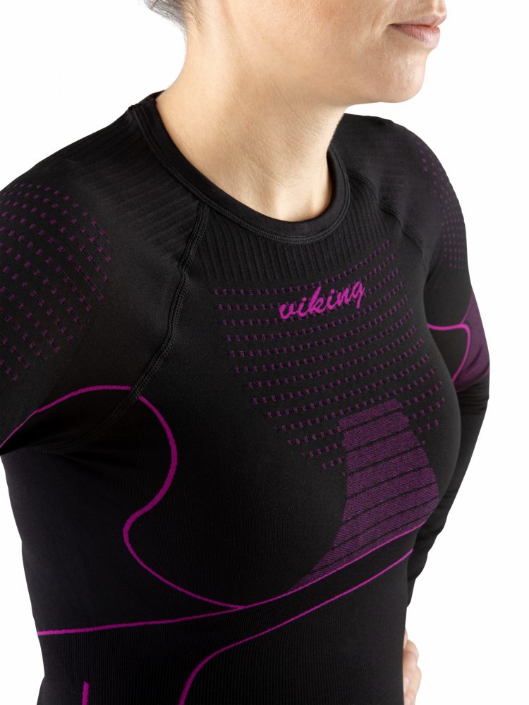 dámské termoprádlo Viking Etna black purple