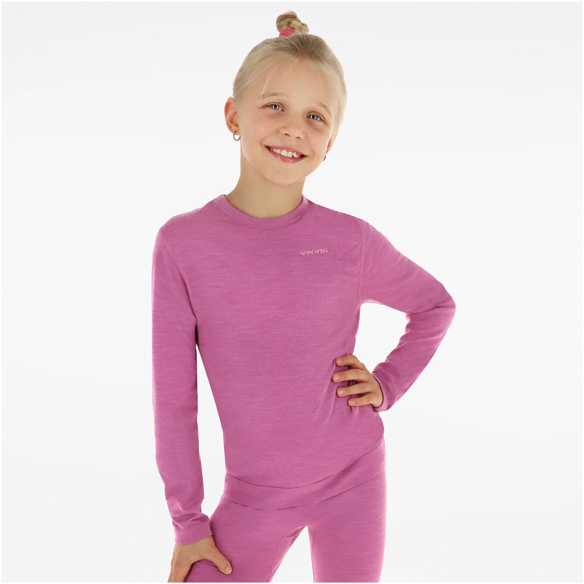 thermal base layer Viking Flam Kids Set  pink