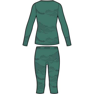 dámské termoprádlo Viking Gasher Lady 3/4 Set green