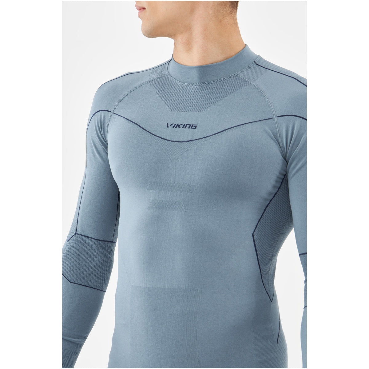 pánské termoprádlo Viking Gary Turtle Neck Bamboo grey