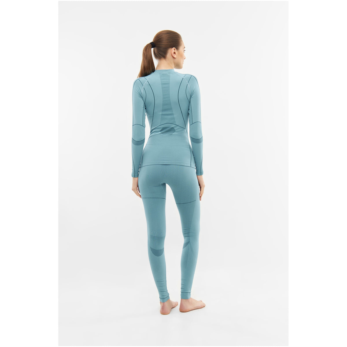 dámské termoprádlo Viking Gaja Turtle Neck Bamboo turquoise