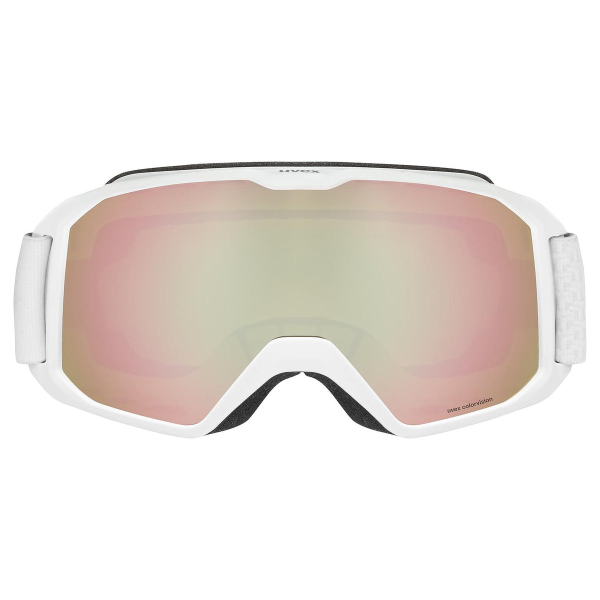 lyžařské brýle uvex xcitd CV white matt SL/rose-green