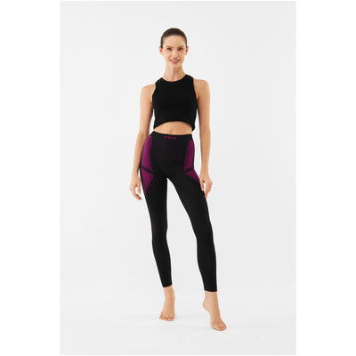 dámské termoprádlo Viking Etna nohavice black purple