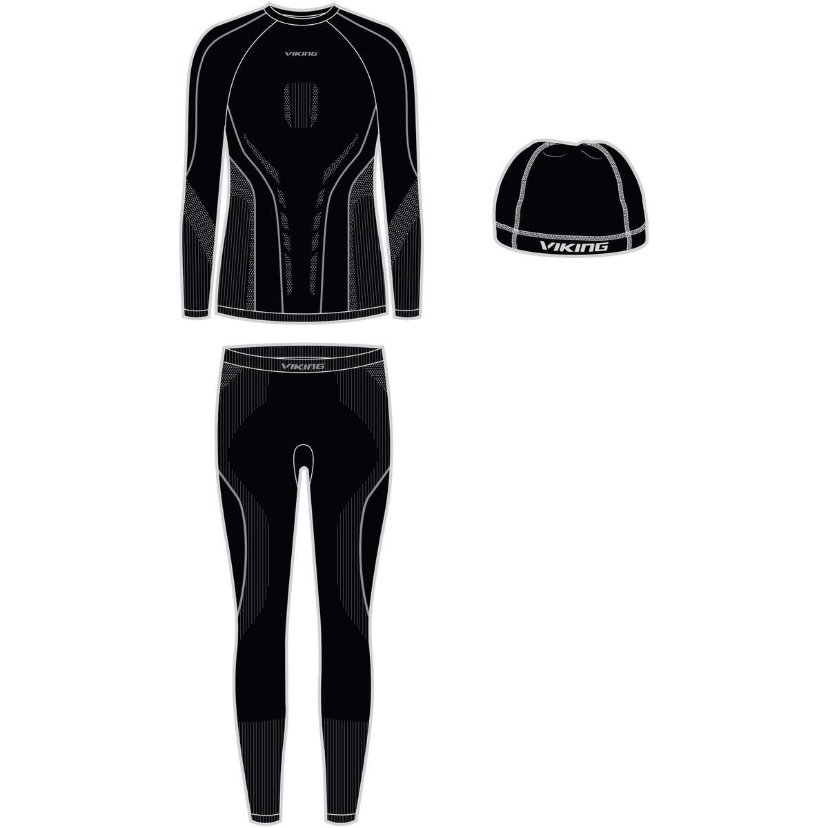 dětské termoprádlo Viking Riko 2.0 Football Set black