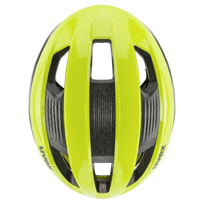 cyklistická přilba uvex rise cc neon yellow-black matt