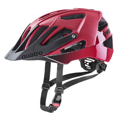 cyklistická přilba uvex quatro cc dark red-black mat
