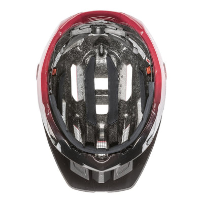 cyklistická přilba uvex quatro cc dark red-black mat