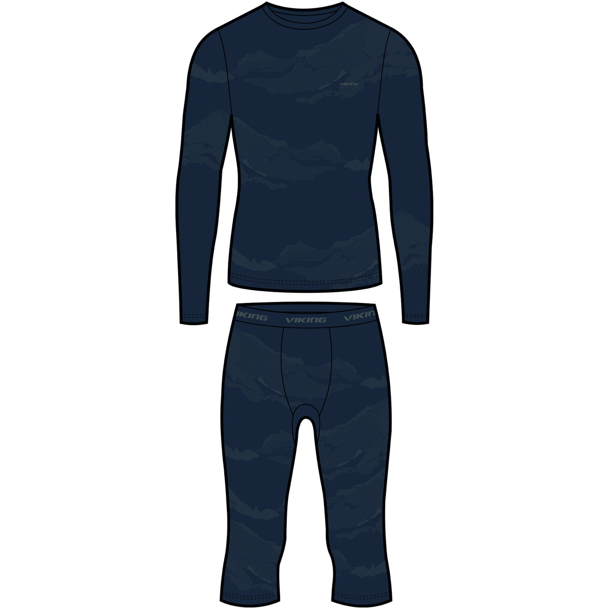 pánské termoprádlo Viking Gasher Man 3/4 Set navy