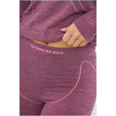 dámské termoprádlo Viking Lana Pro Set claret/light pink