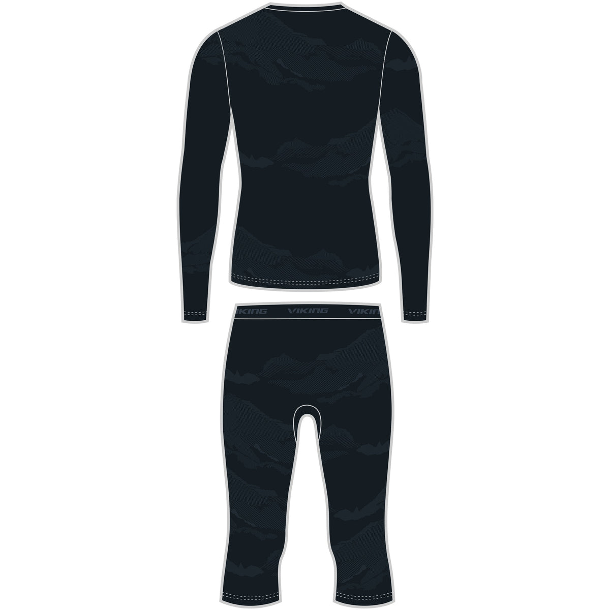 pánské termoprádlo Viking Gasher Man 3/4 Set black