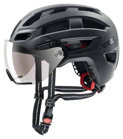 cyklistická přilba uvex finale visor black mat