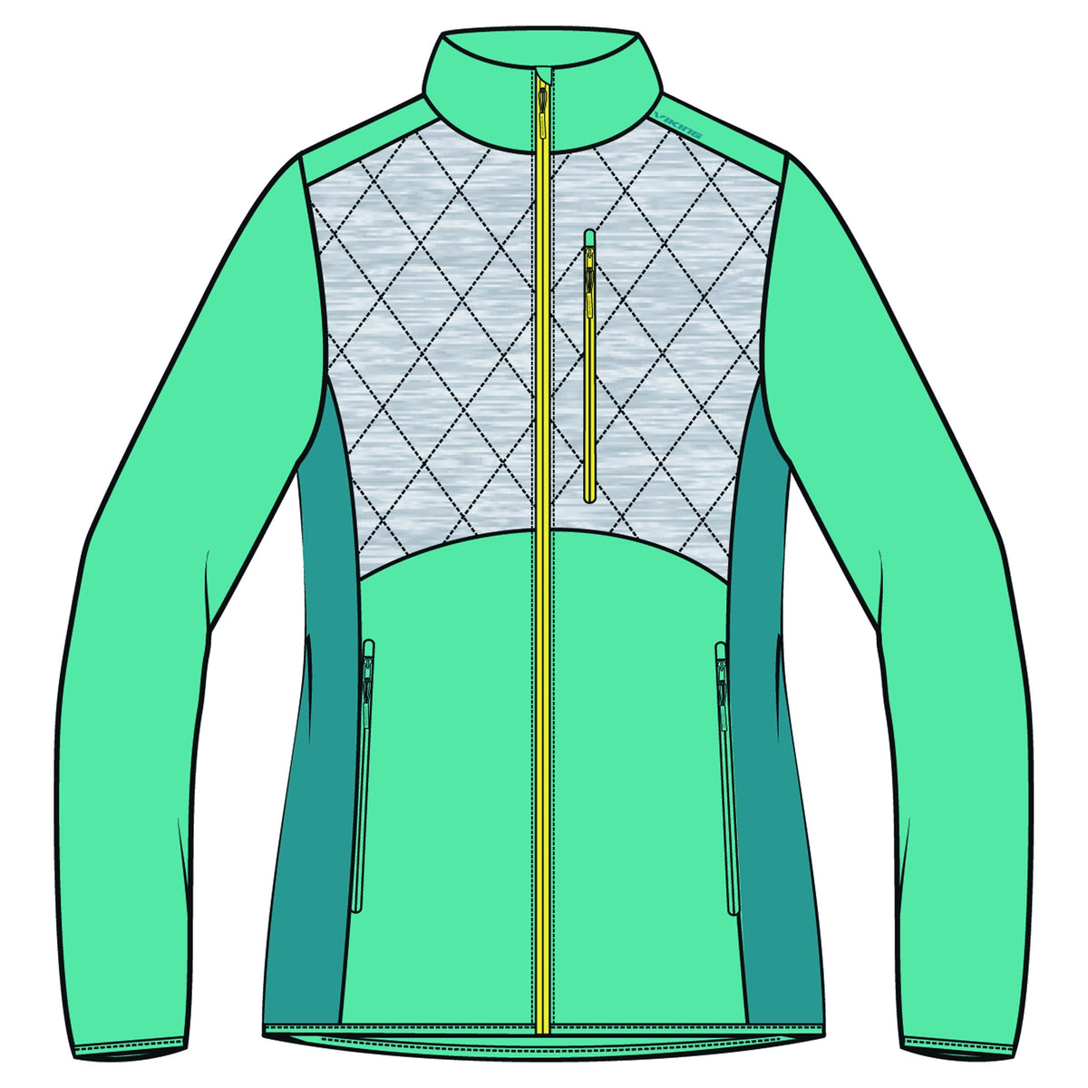 bunda Viking Montana Lady turquise/grey