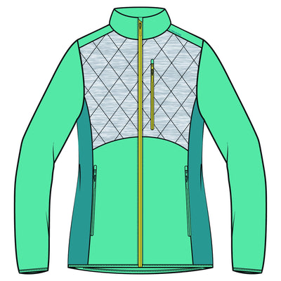 bunda Viking Montana Lady turquise/grey