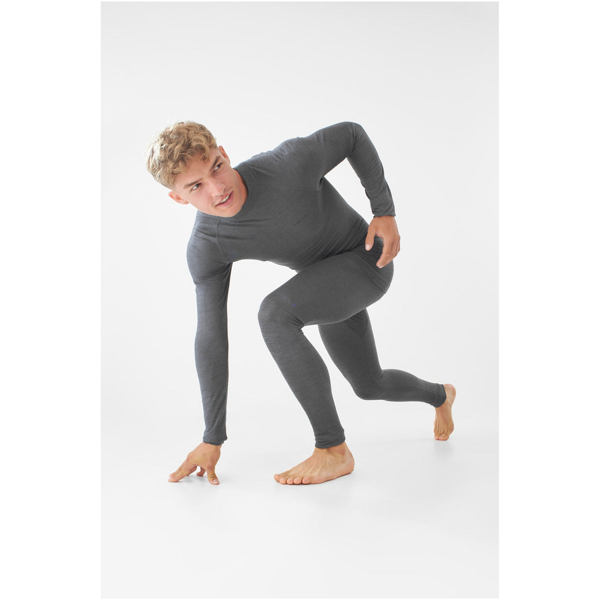 pánské termoprádlo Viking Shuter Man Set Merino Bamboo grey melange