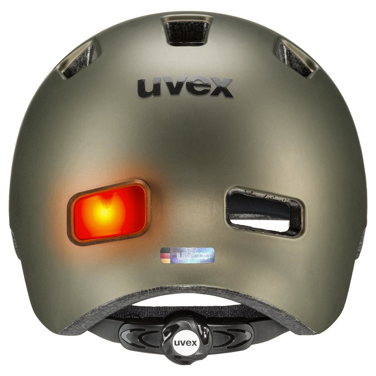 bicycle helmet uvex city 4 green smoke matt