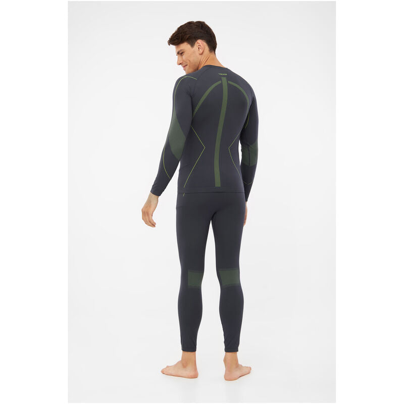 pánské termoprádlo Viking Rocket Man Set dark grey/lime