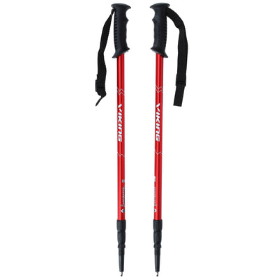 turistické hole Viking Rock Trekking red
