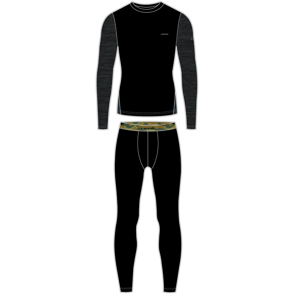 pánské termoprádlo Viking Novena Man Set black