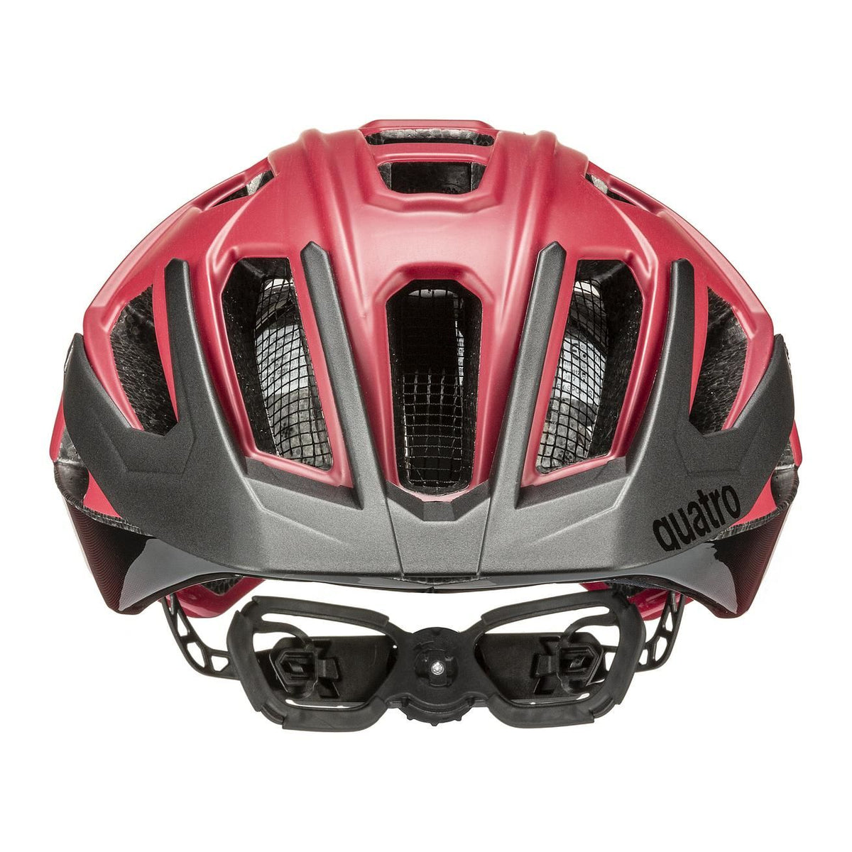 cyklistická přilba uvex quatro cc dark red-black mat