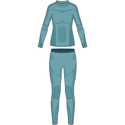 dámské termoprádlo Viking Gaja Turtle Neck Bamboo turquoise