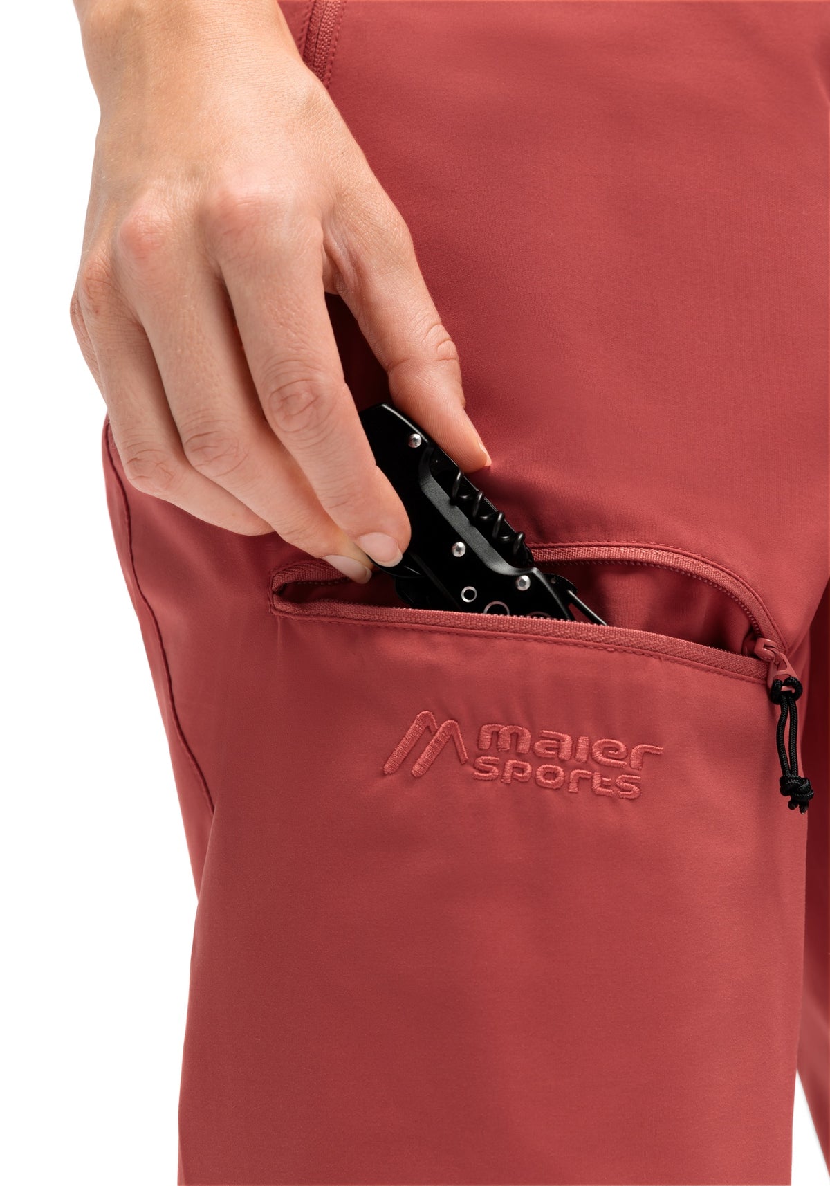 dámské Capri kalhoty Maier Sports Lulaka Capri Loop red orcher