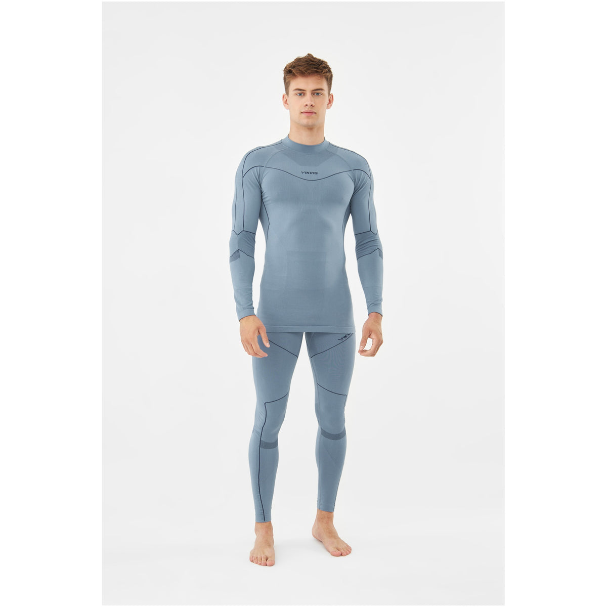 pánské termoprádlo Viking Gary Turtle Neck Bamboo grey