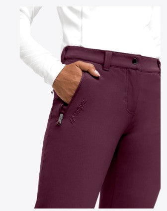 dámské zimní turistické kalhoty Maier Sports HELGA SLIM rich soil