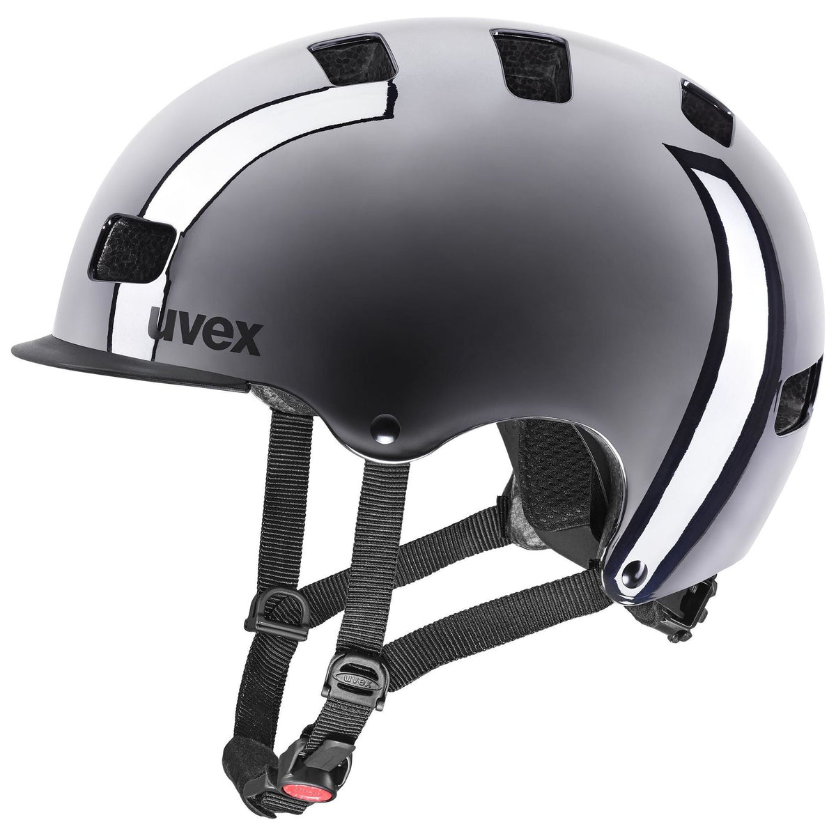 cyklistická přilba uvex hlmt 5 bike pro gunmetal chrome