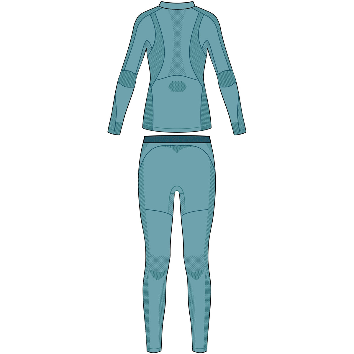 dámské termoprádlo Viking Gaja Turtle Neck Bamboo turquoise