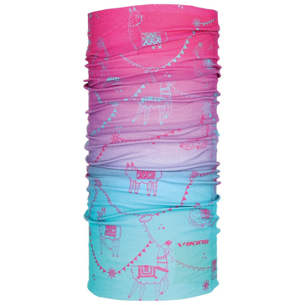 dětský šátek Viking 4499 Regular Kids turquoise/fuchsia