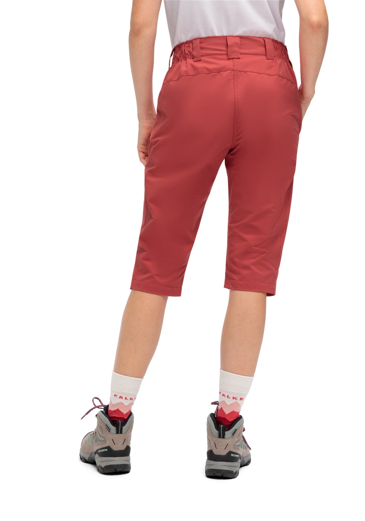 dámské Capri kalhoty Maier Sports Lulaka Capri Loop red orcher