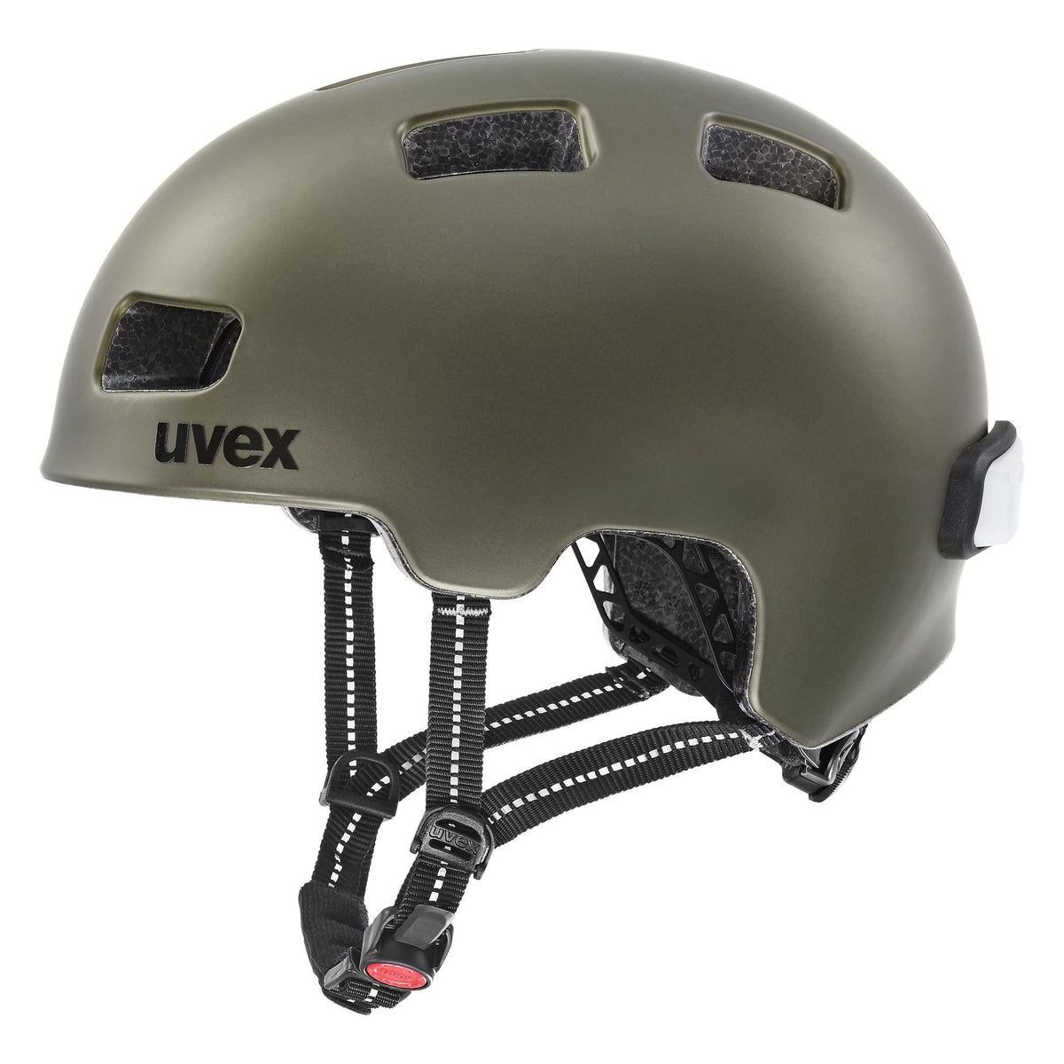 bicycle helmet uvex city 4 green smoke matt