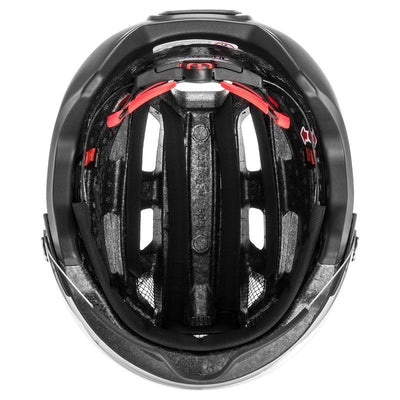 cyklistická přilba uvex finale visor black mat