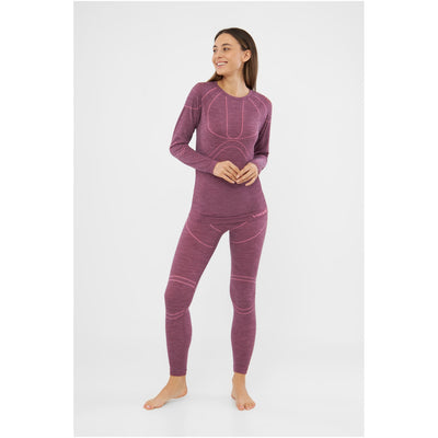 dámské termoprádlo Viking Lana Pro Set claret/light pink