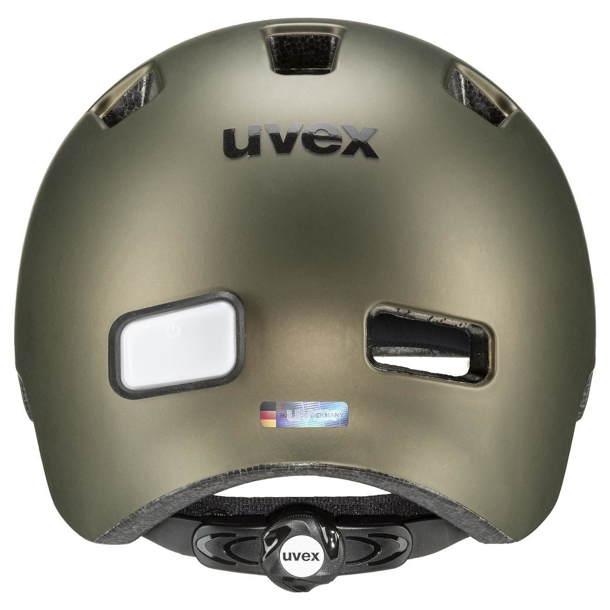 bicycle helmet uvex city 4 green smoke matt