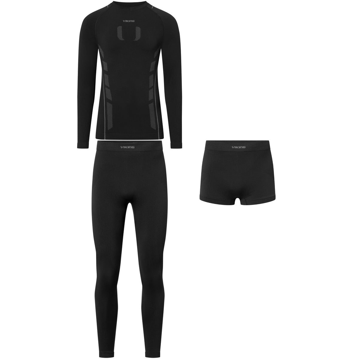 pánské termoprádlo Viking Eiger 2.0 Set black/grey