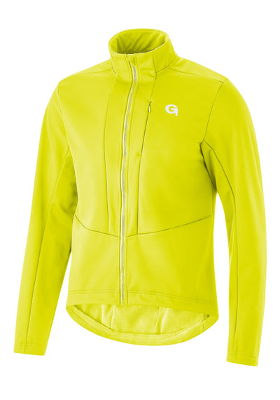 pánská cyklistická bunda Gonso Adventure Jacket Softshell M safety yellow