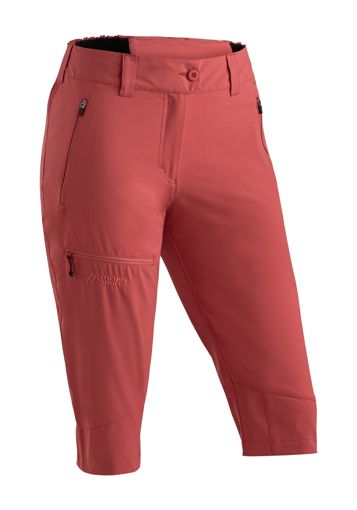 dámské Capri kalhoty Maier Sports Lulaka Capri Loop red orcher