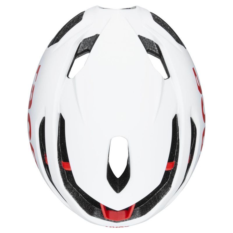 cyklistická přilba uvex race 9 white-red