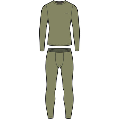 pánské termoprádlo Meriboo Man Set green