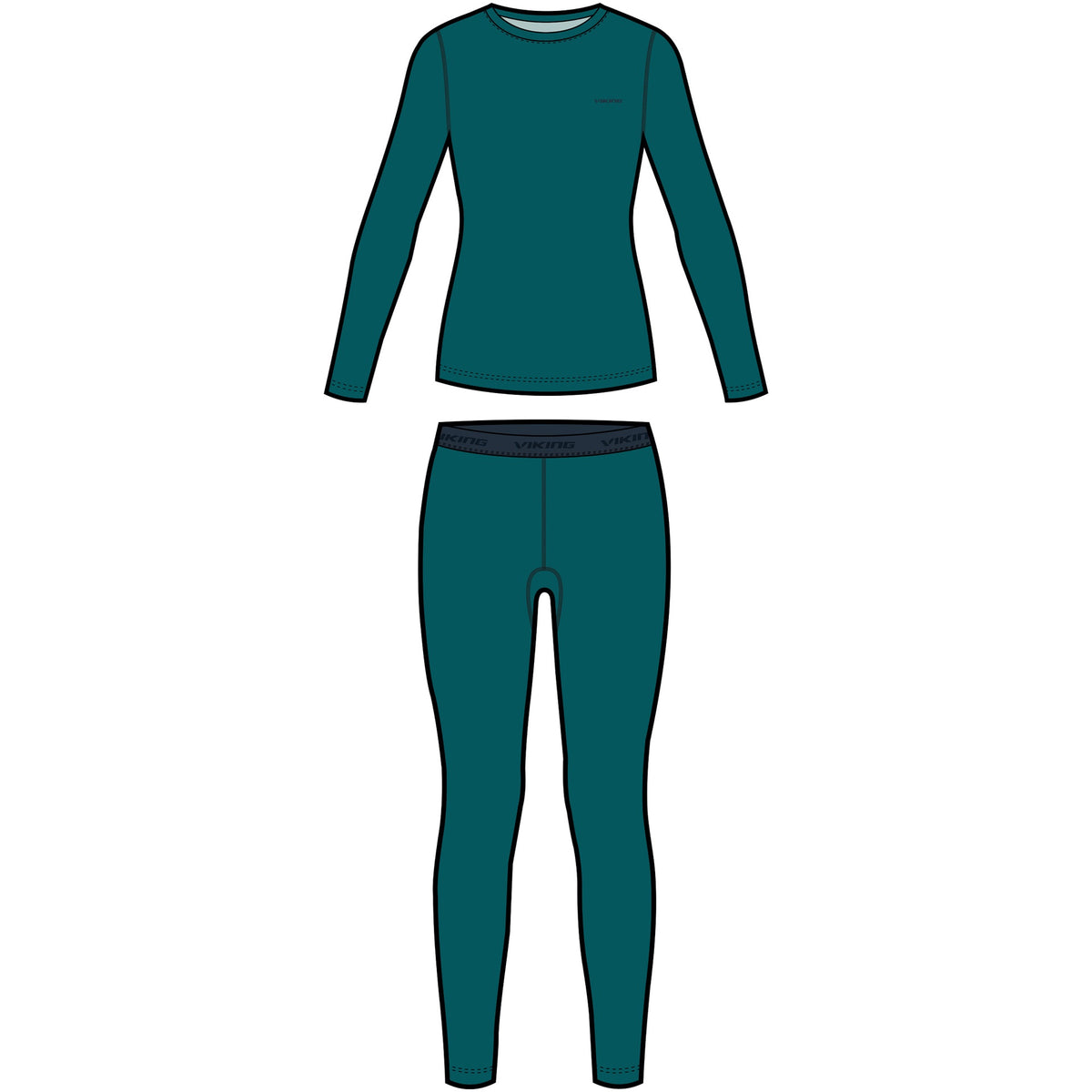 dámské termoprádlo Meriboo Lady Set blue