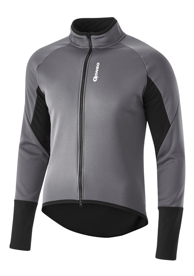pánská cyklistická bunda Gonso Road Jacket Softshell M mercury grey