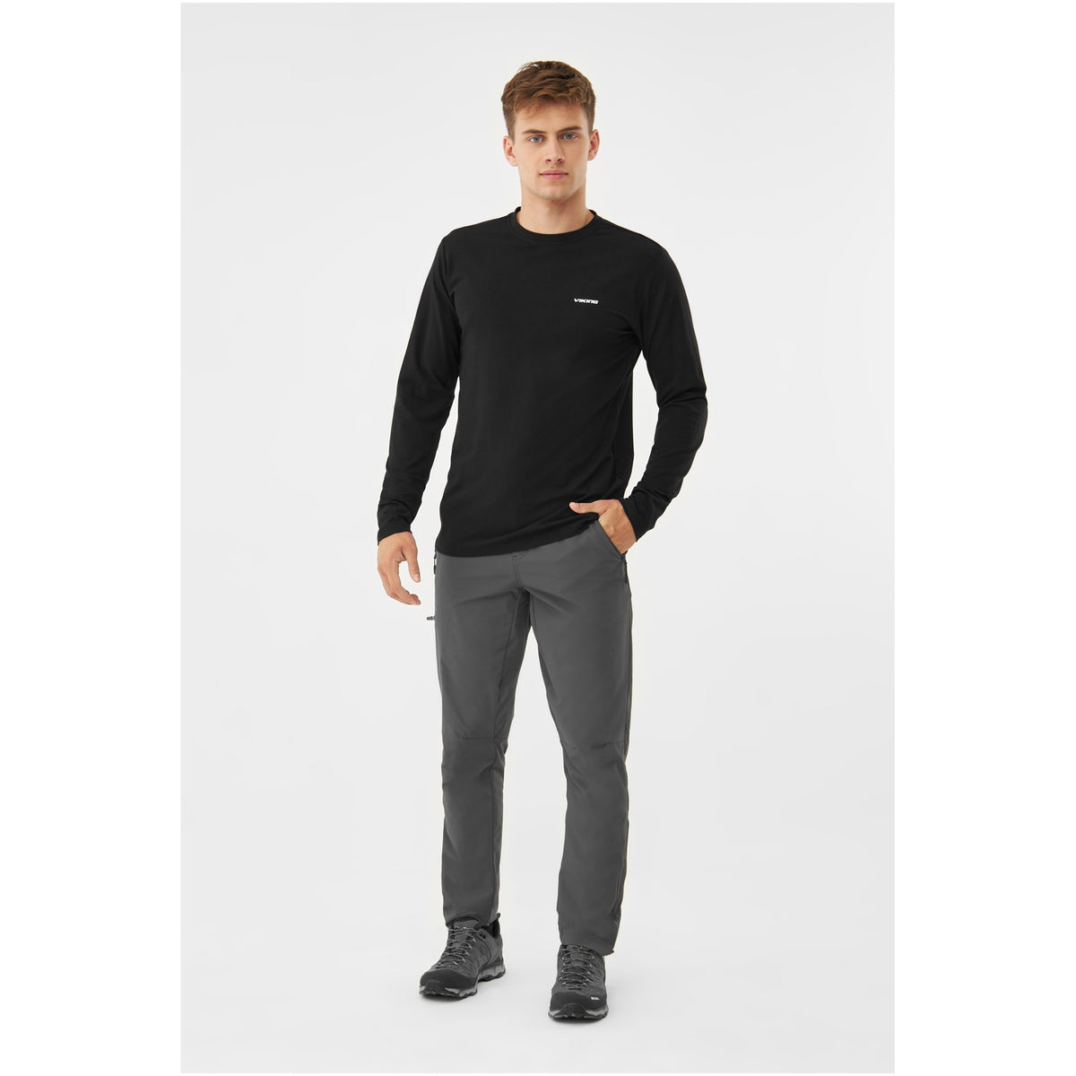 pánské tričko Viking Escalante Man Longsleeve black